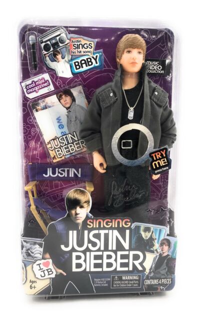 Justin Bieber Singing Doll - "Baby" Age 6+ Contains 4 ...