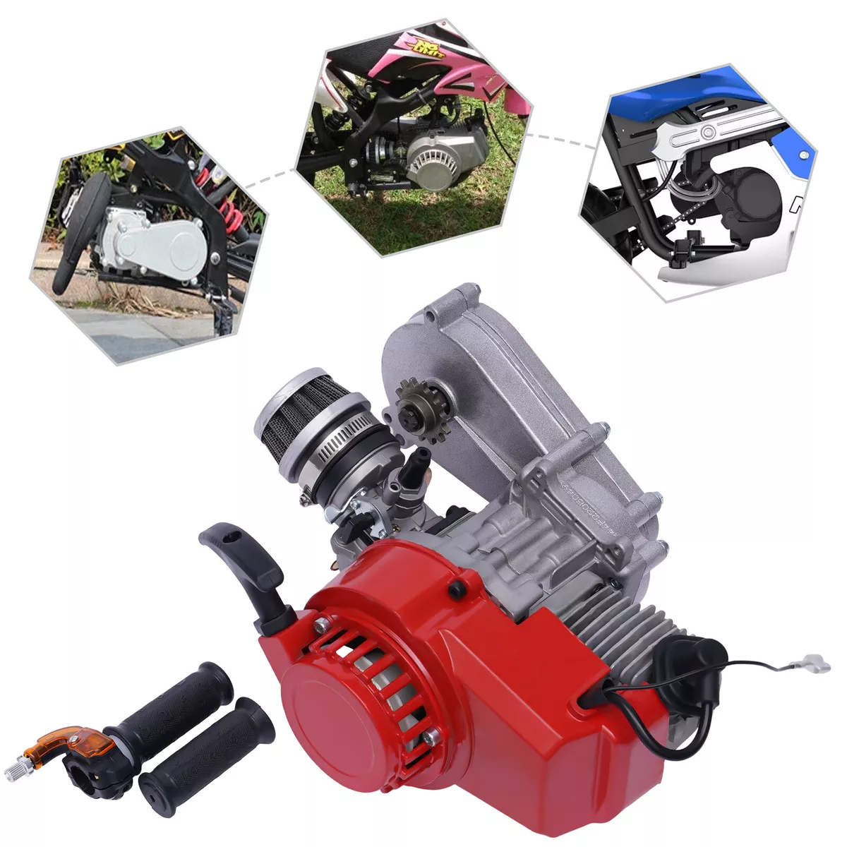 Mini Moto Factory Sell High Quality Pocket Bike 49cc 50cc 2 Stroke Airl  Cooling Other Motorcycles For Kids