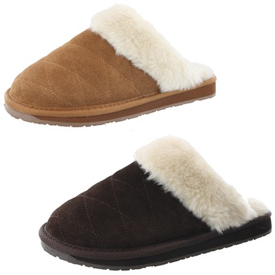 clarks quilted scuff slipper