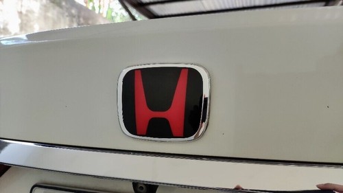 2PCS Red Black Front Rear Red Emblem Badge CRV RW 17-23 - Bild 6 von 12