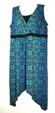 Catherine's Women's Print Sleeveless Dress 1XWP 18 20 Plus Size Petite Dress New