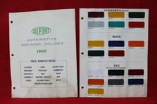 DUPONT 1966 Truck Color Paint Chip Sample Kenworth Mack Reo (132)