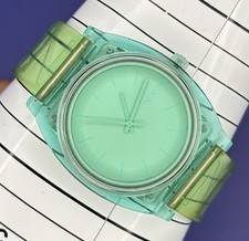 Nixon Time Teller P Translucent Green/Teal Polycarbonate Watch 40mm MO20