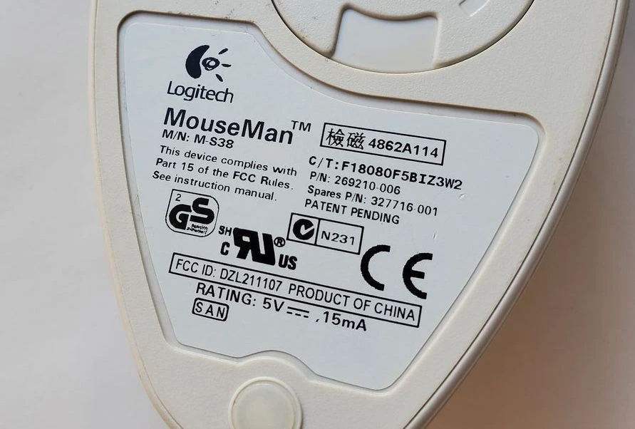 Vintage Compaq/Logitech Mouseman M-S38, mechanische Maus, PS/2 - Bild 2 von 4