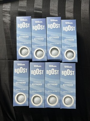 Wilson Boost Golf Ball 12 Pack Dozen White EXTREME DISTANCE