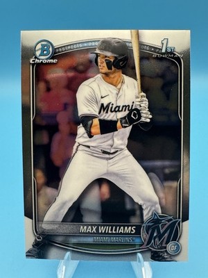 2025 Bowman Chrome Max Williams 1st Bowman Miami Marlins BDC-68
