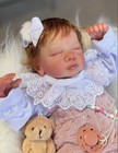 19in Asleep Newborn Baby Reborn Doll Rooted Hair Painted Toy Gift Art Collection