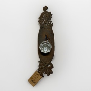 Half Past Clocks Antique Door Knob Clock Ornate Metal Architectural Salvage 2009