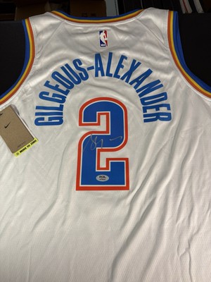Shai Gilgeous-Alexander Autographed OKC Thunder Signed Jersey NBA