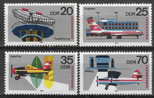 Germany DDR Stamps 1980 SC# 2109-2112    Interflug Airlines   MNH