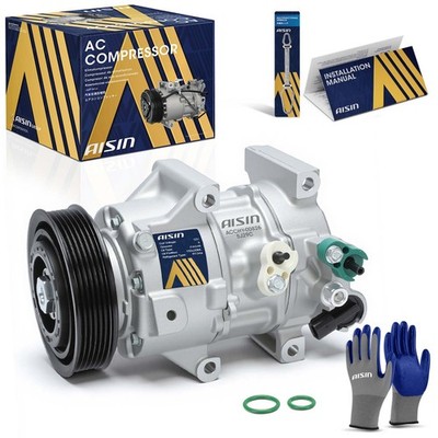 AISIN ACCHY-00826 AC Compressor with Clutch for Hyundai Sonata 2015 2016 2017