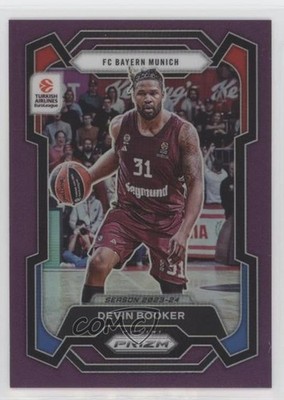 2023-24 Panini Prizm Turkish Airlines EuroLeague Purple 80/99 Devin Booker 1f7d