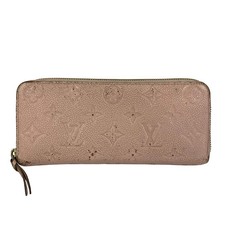 LOUIS VUITTON Portefeuille Clmence M61265 Rose Ballerine Monogram Empreinte