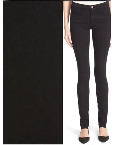 Jeans skinny alti FRAME Forever Karlie neri taglia 32 USA $208 classici usati in ottime condizioni - Foto 2 di 8