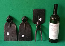 LOTTO 3 VECCHIE ZAPPE ZAPPA BIDENTE FERRO BATTUTO E FORGIATO VINTAGE.  DM39