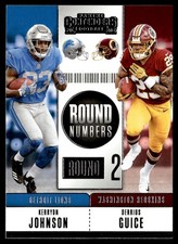 2018 Panini Contenders Round Numbers Kerryon Johnson/Derrius Guice Rookie