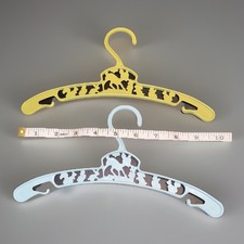 2 Vintage Baby World Co Inc USA Plastic Clothes Hangers - Bambi  Forest Friends