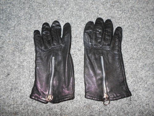 ANN TAYLOR LOFT WOMENS MEDIUM BLACK LEATHER ZIP-TOP DRIVING GLOVES