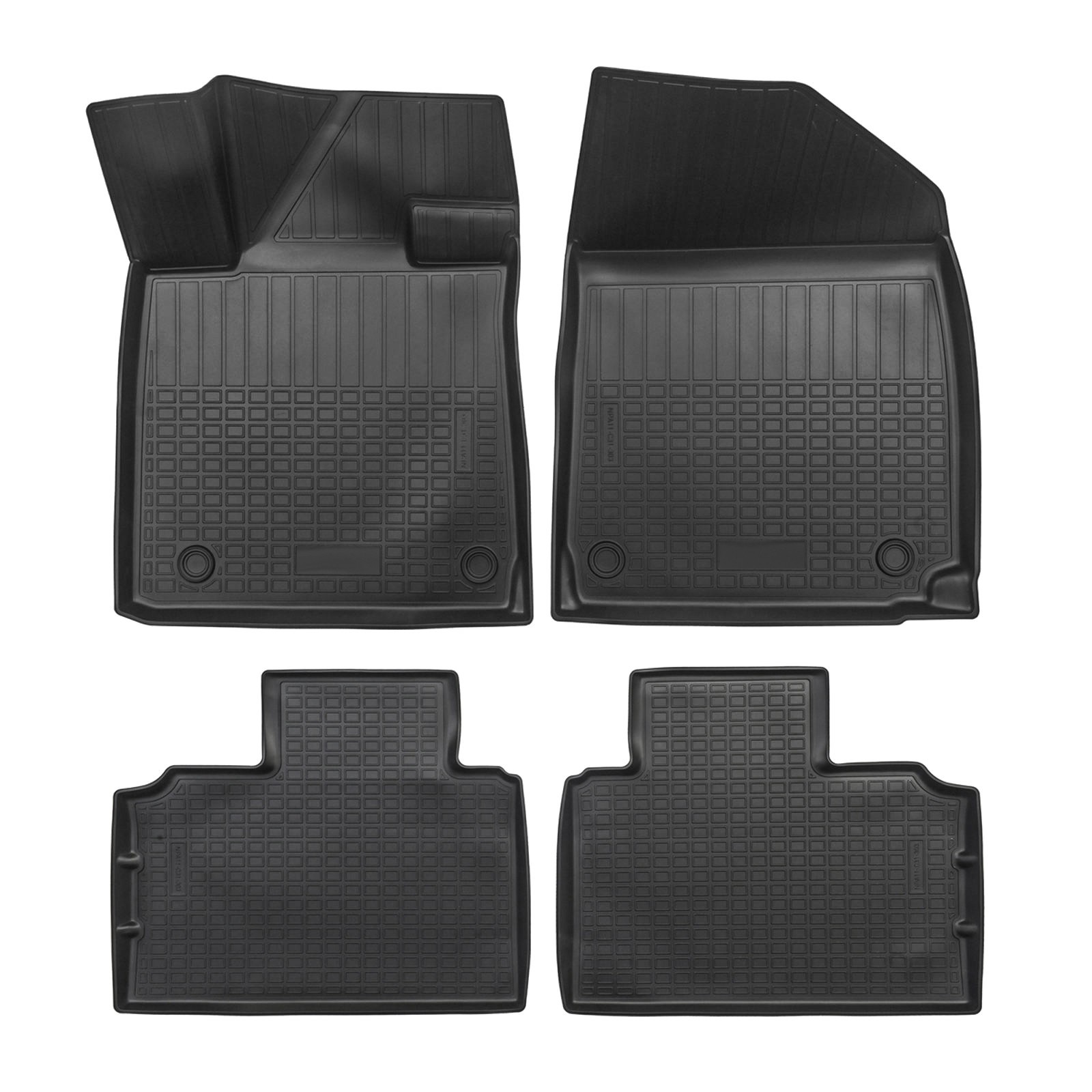 Tapis de sol caoutchouc 3D Hyundai Ioniq 6 depuis 2022 sur mesure 4 pièces noir