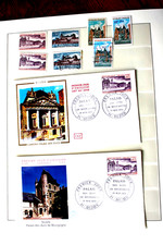 série touristique 1973, neuf ,oblitéré, 8 FDC