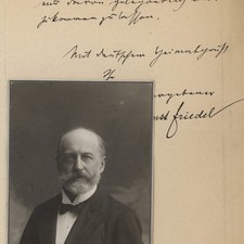 Letter Ernst Friedel autograph 1907 Berlin Christian Frank Kaufbeuren photograph