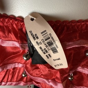 VICTORIA'S SECRET SEXY LITTLE THINGS SM SMOOTH RUFFLE JINGLE BELL RARE PANTIES