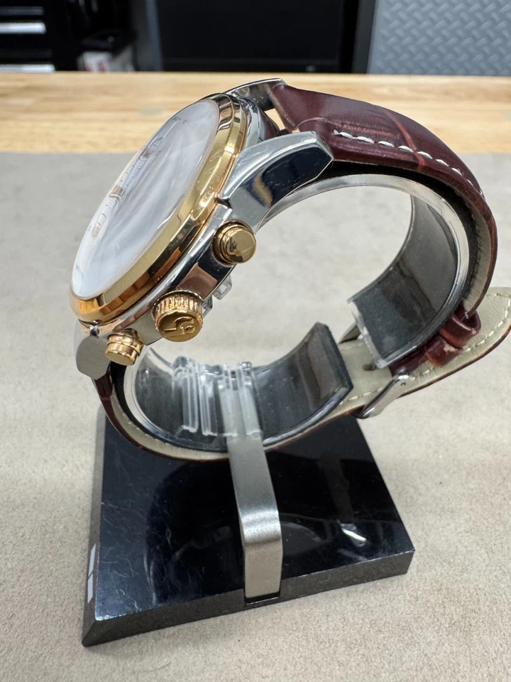 Reloj de Vestir Burei Hombre Oro Rosa - Elegante Cronógrafo Foto 3 de 4