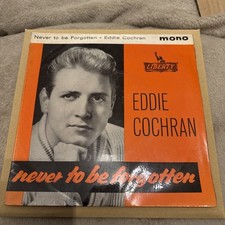 Eddie Cochran Never to Be Forgotten 7" EP LLEP 2052 Vg+ great ep 