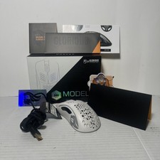 Glorious Model D Wired Gaming Mouse - Matte White 1 CIB With Box And Manuals