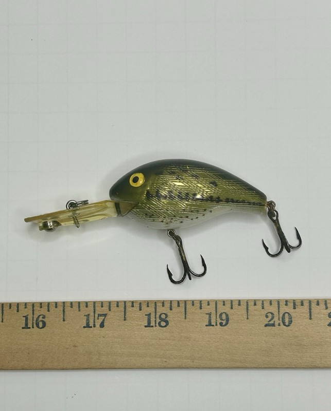 Vintage REBEL DEEP MINI R Crank Bait Fishing Lure Baby Bass