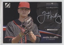 2012 Onyx Platinum Prospects Silver Ink 71/135 Justin Nicolino #PPA11 Auto 12xz