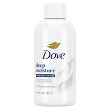 Dove Body Wash Deep Moisture for 24hr Lotion-Soft Skin Moisturizing Skin 3 oz