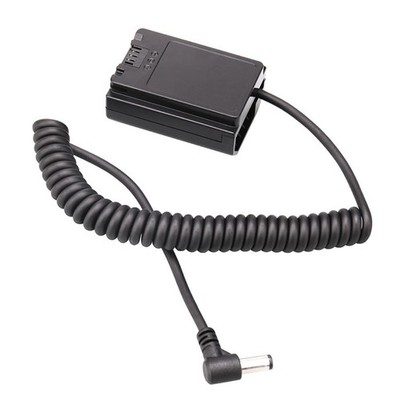 NP-FZ100 Dummy Battery Adapter DC Male Spring Cable For Sony ZV-E1 A9 A9II A9III