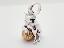 Links of London Cat with ball of wool Charm g...