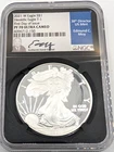 2021 (W) $1 American Silver Eagle  NGC MS70   HERALDIC EAGLE T-1