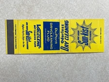 AO367 Vintage Matchbook Cover Sun Kist Cleaners Dry Cleaning Company