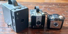 Lotof 3 Vintage Cameras, Kodak Brownie, Unbranded, Photography Decoration, Parts