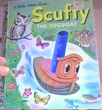 Scuffy the Tugboat  by Gertrude Crampton ~ A Little Golden Book Vintage 1955-74
