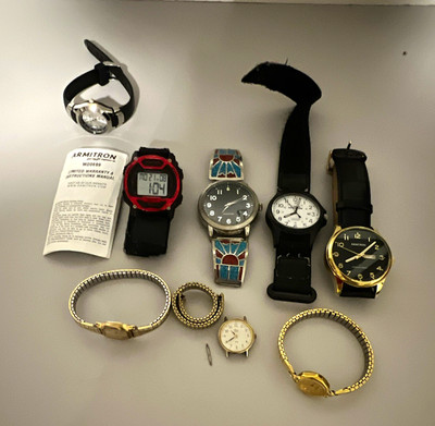 Armitron Mixed Watch Lot Analog & Digital Wristwatches