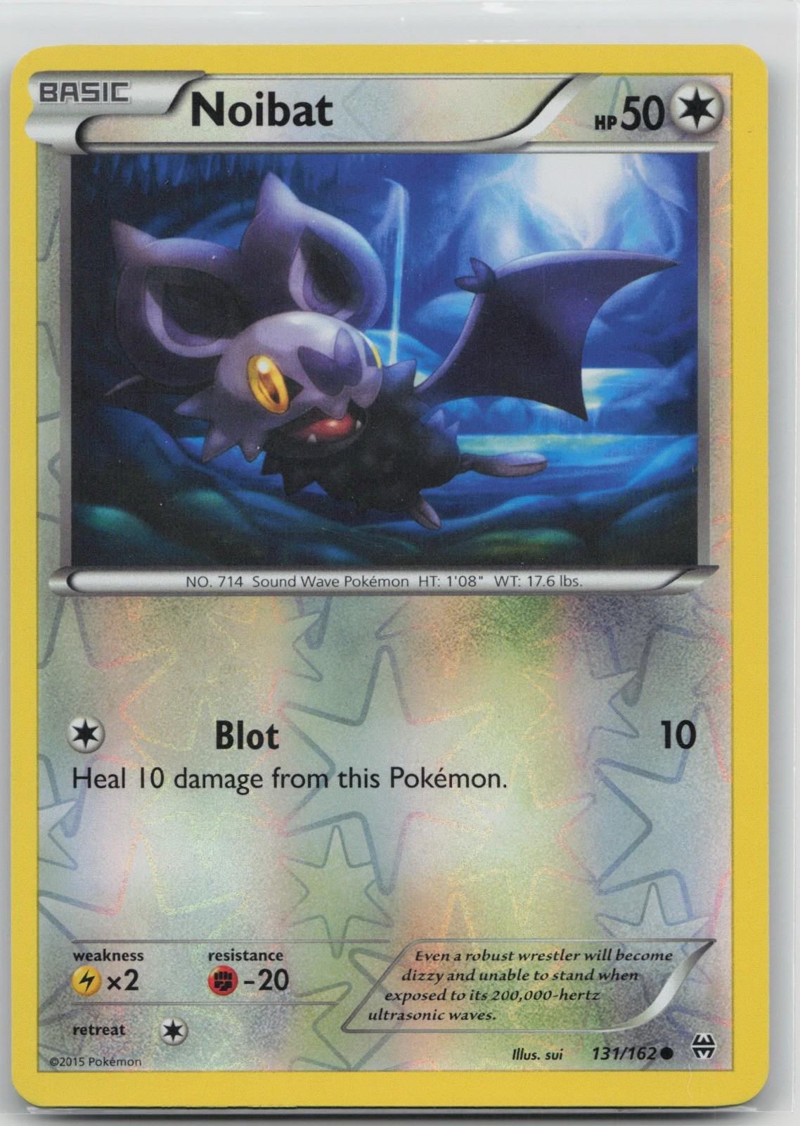 Noibat (131) Common Colorless XY - BREAKthrough 131/162 LP 2015 chibi Reverse Ho