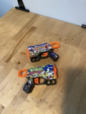 2 Zuru X-Shot Menace Sonic The Hedgehog Maga Skin Dart Guns. No Darts T236
