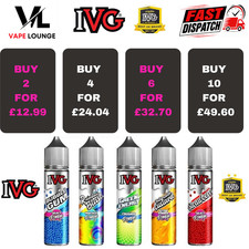 IVG 50ml E-Liquid 0mg Shortfill l Premium E-Liquid Juice l Fast Dispatch