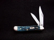Case XX Mediterranean Blue Bone Peanut Pocket Knife