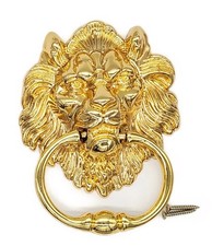 22 x gold Door / Furniture Lion Head Knocker Gold colour Door Handle Knockers