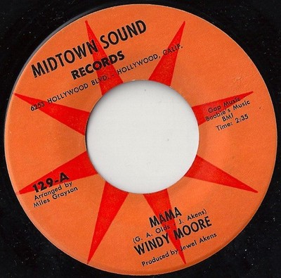 Windy Moore - Mama / Helplessly In Love - Used Vinyl Record 7 - C8100z