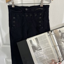 WW2 Era US Navy Wool Pants Uniform 13 Button w Photo/Story Book of the Sailor
