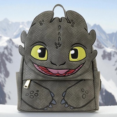 Loungefly How to Train Your Dragon Toothless Grey Cosplay Mini Backpack