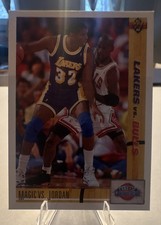 1991-92 Upper Deck - Classic Confrontation Michael Jordan, Magic Johnson #34