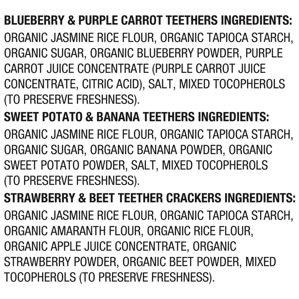 HappyBABY Organics Teethers & Teether Crackers, Variety Pack, 36 ct. - Image 3 of 4