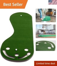 Durable 3 by 9 Feet Golf Putting Mat with 3 Cups Ideal for Hone Your Skills